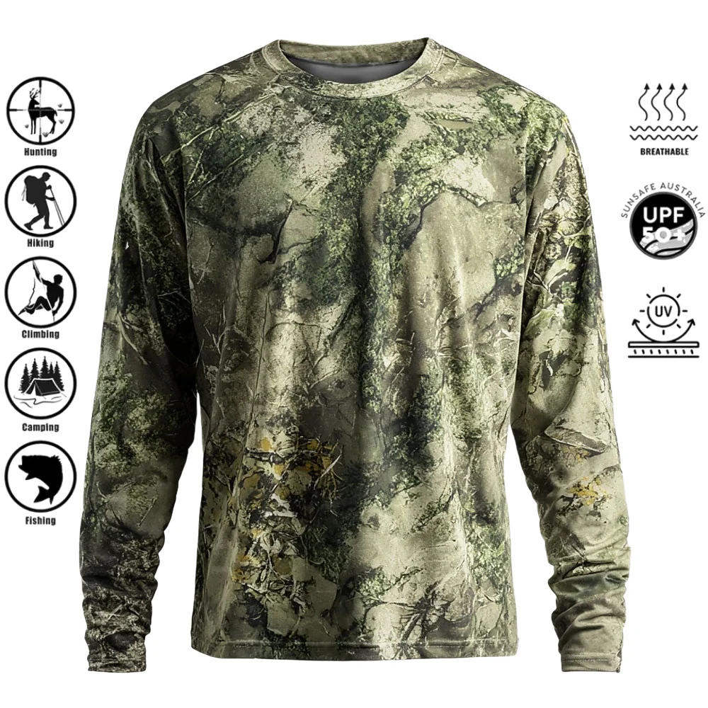Hunting & Outdoor Supplies Photos - Men Long Sleeve T-shirt Polyester 3D