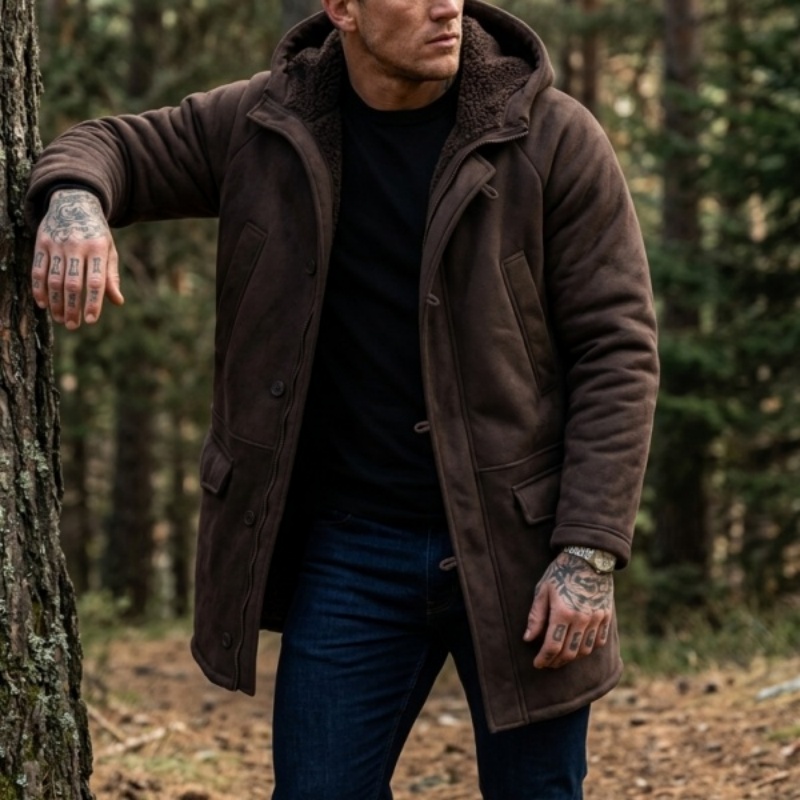 New Men's Faux Fur Lined Hoode - đánh giá và giá Hunting Outdoor Jacket
