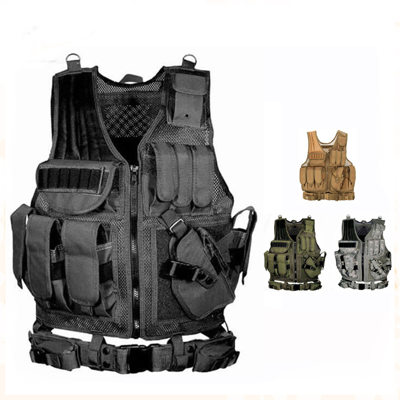 Adjustable Molle Tactical Vest - đánh giá và giá Hunting Outdoor Jacket