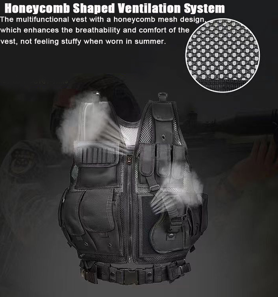 Adjustable Molle Tactical Vest - đánh giá và giá Hunting Outdoor Jacket