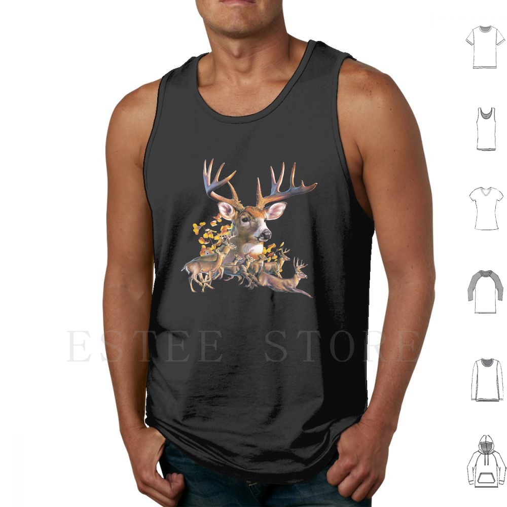 Deer Collage Tank Tops Vest Sl - đánh giá và giá Wildman Hunting & Outdoor Robertson