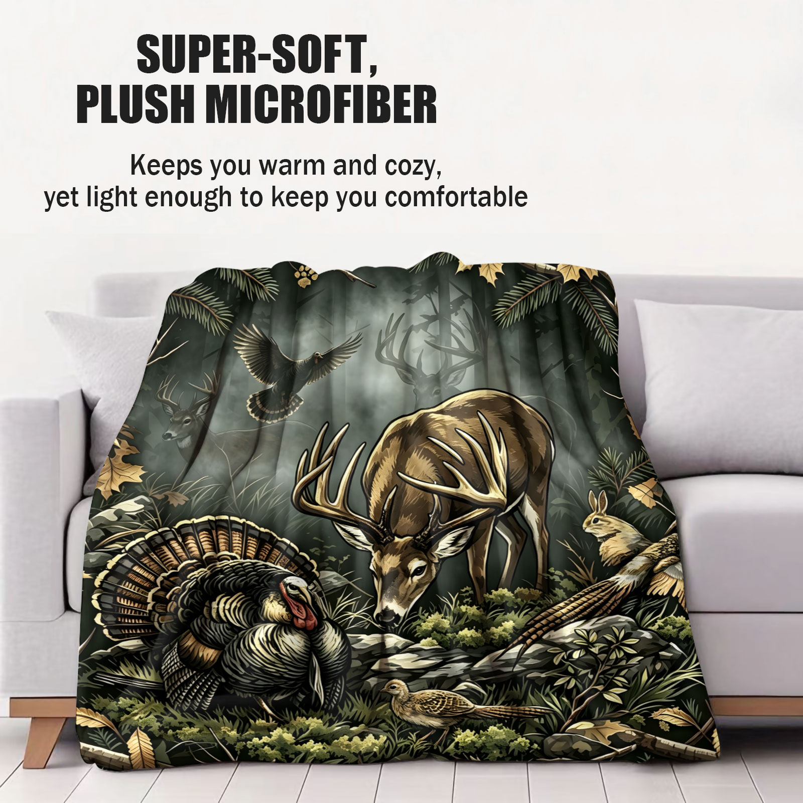 Vintage Woodland Animal Throw  - đánh giá và giá Wildman Hunting & Outdoor Robertson