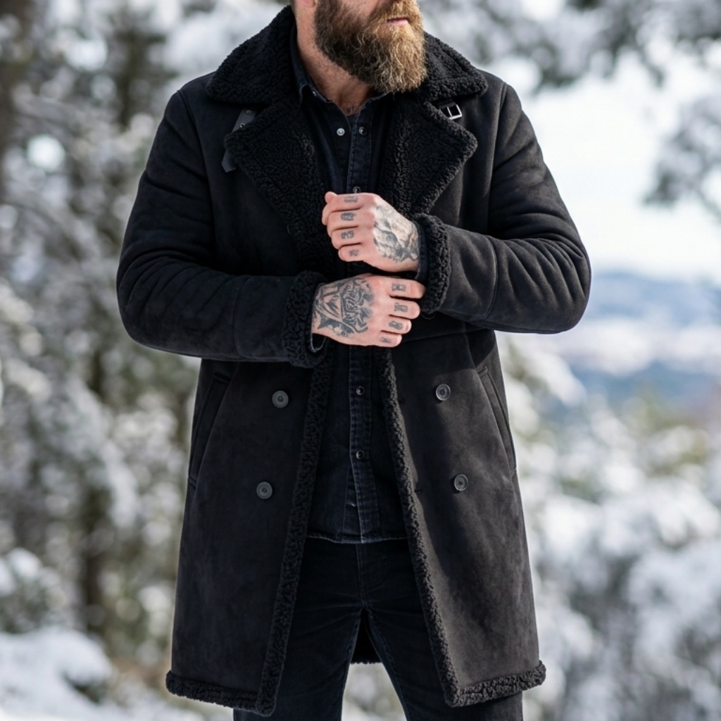 Men's Faux Suede Fur Lined Win - đánh giá và giá Hunting Outdoor Jacket