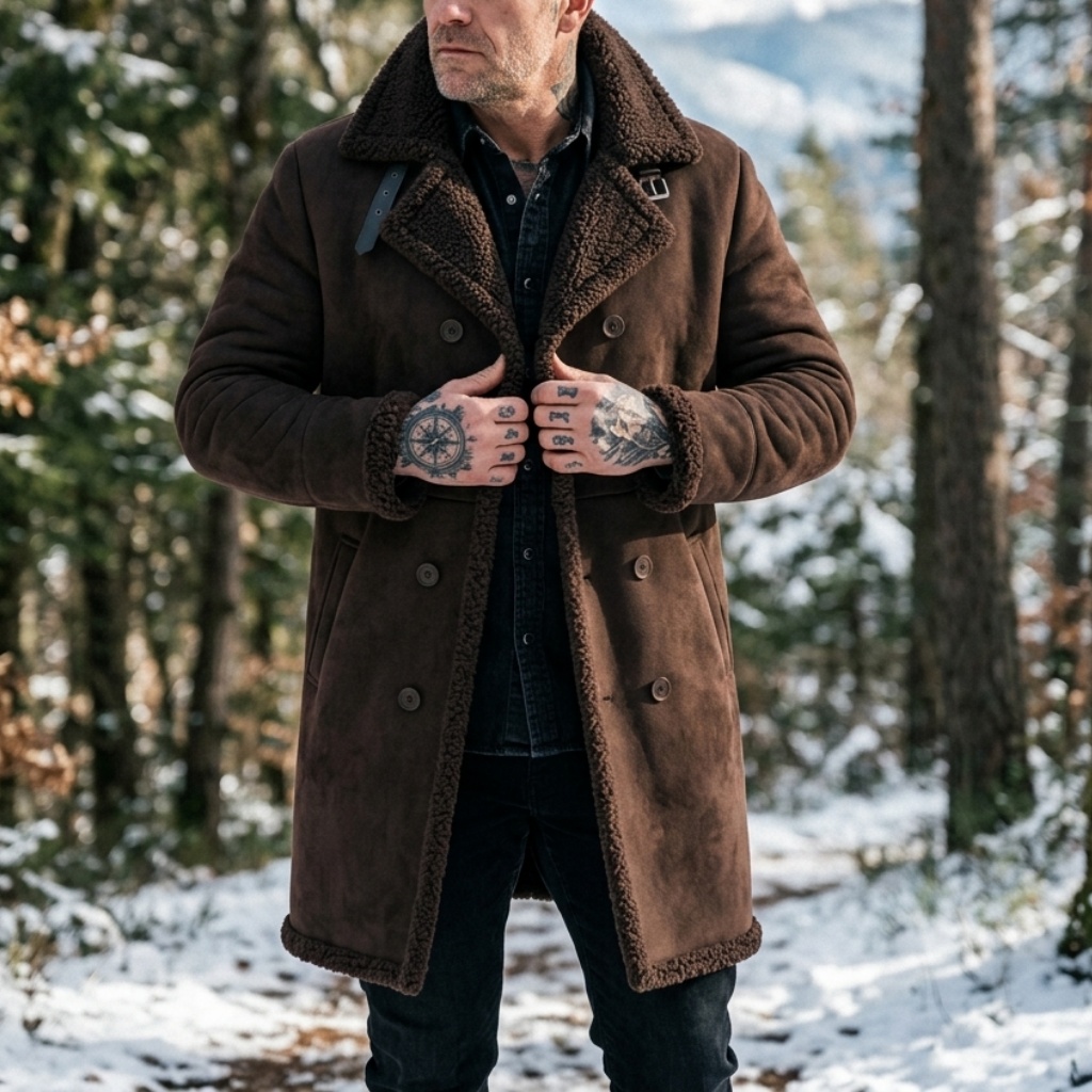 Men's Faux Suede Fur Lined Win - đánh giá và giá Hunting Outdoor Jacket