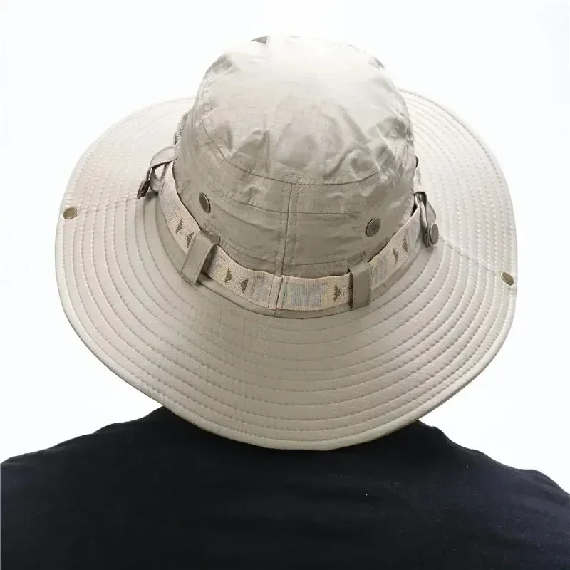 Summer Men Bucket Hat Outdoor  - đánh giá và giá Hunting Outdoor Hats