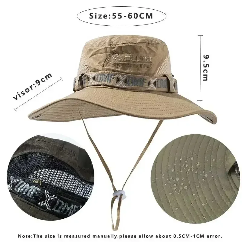 Summer Men Bucket Hat Outdoor  - đánh giá và giá Hunting Outdoor Hats