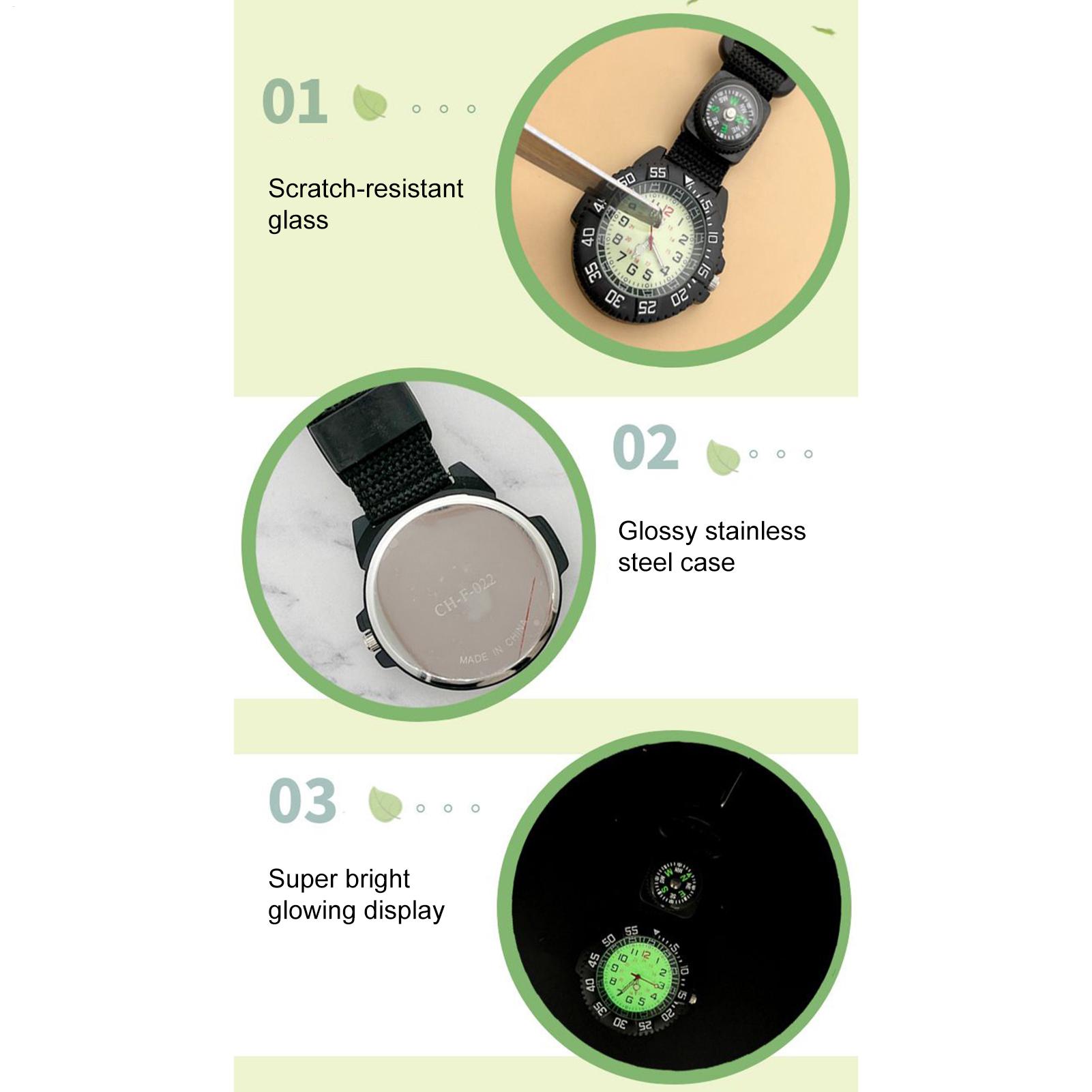 Waterproof Glow Compass Watch  - đánh giá và giá Hunting Outdoor Watch